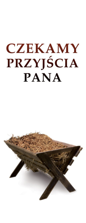 Baner na Boże Narodzenie "Czekamy przyjścia Pana" 50x130 cm