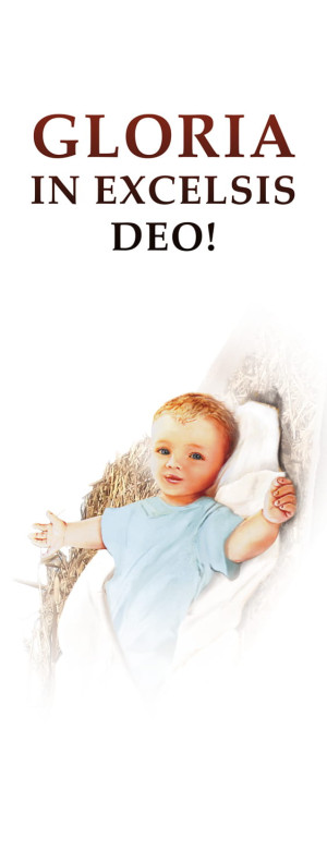 Baner na Boże Narodzenie, "Gloria in Excelsis Deo" 50x130 cm