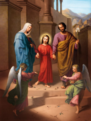 Plakat Religijny Święta Rodzina