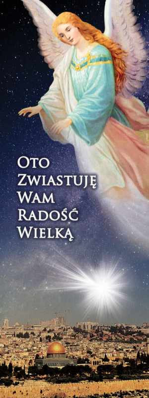 Baner na Boże Narodzenie, "Oto zwiastuje wam radość" 75x200 cm