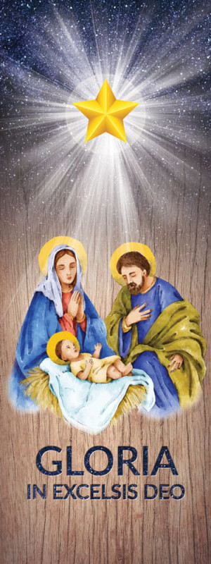 Baner na Boże Narodzenie, "Gloria in Excelsis Deo" 75x200 cm