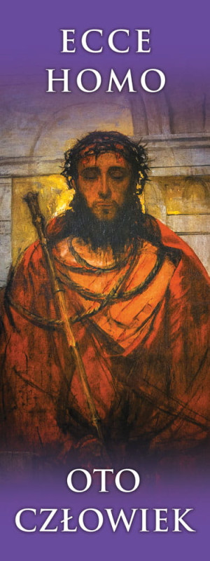 Baner na Wielki Post "Ecce Homo - Oto Człowiek" 75x200 cm