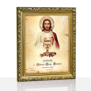 Pamiątka Pierwszej Komunii Świętej - Jezus Chrystus