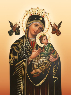 Plakat religijny Matka Boża Nieustającej Pomocy