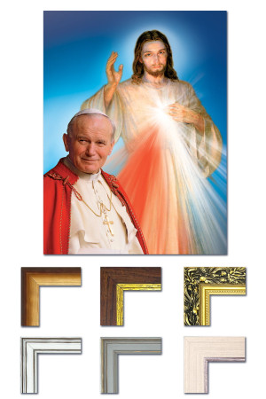 Obraz Jezus Miłosierny, Święty Jan Paweł II