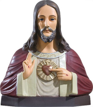 Serce Pana Jezusa - popiersie - figura (35 cm)