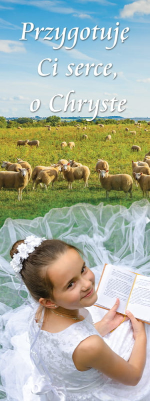 Baner na Pierwszą Komunię Świętą "Przygotuję Ci serce" 75x200 cm
