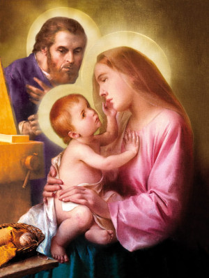 Plakat Religijny Święta Rodzina