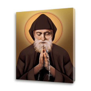 Obraz religijny na płótnie Święty Charbel