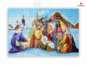 Puzzle religijne Boże Narodzenie - Święta Rodzina, Trzej Królowie