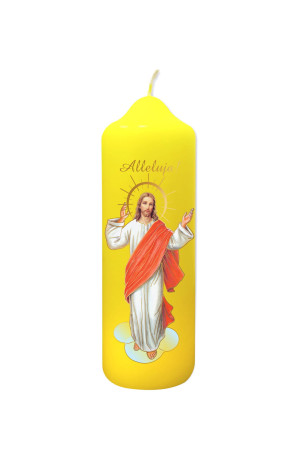 Świeca na Wielkanoc - Jezus Zmartwychwstały