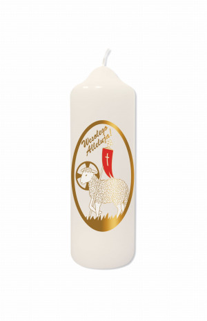 Świeca na Wielkanoc - Baranek Boży