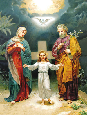 Plakat Religijny Święta Rodzina