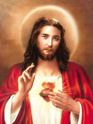 Plakat religijny Jezus Chrystus - Serce Jezusa