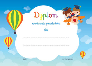 Dyplom ukończenia przedszkola - 25 szt
