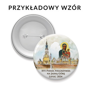 Buttony, przypinki na pielgrzymkę 250 szt