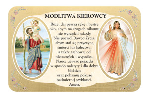 Święty Krzysztof plakietka samochodowa - 10 szt.