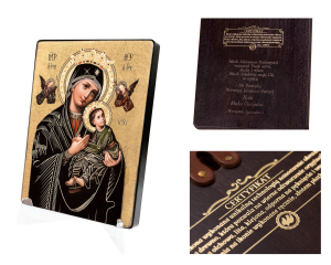 Naklejana ikona religijna Matka Boża Nieustającej Pomocy