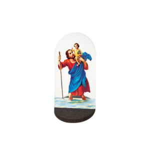 Święty Krzysztof - samoprzylepna figurka do samochodu