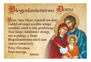 Błogosławieństwo Domu obrazki - Święta Rodzina