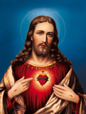 Plakat religijny Jezus Chrystus - Serce Jezusa