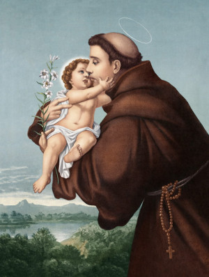 Plakat Religijny Święty Antoni