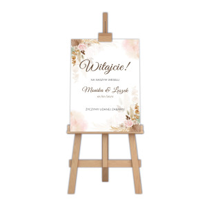 Tablica powitalna na ślub - wedding