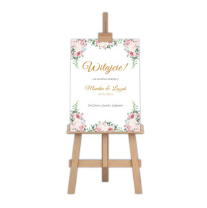 Tablica powitalna na ślub - wedding
