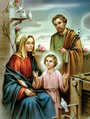 Plakat Religijny Święta Rodzina