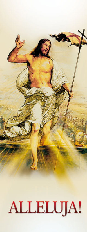 Baner na Wielkanoc "ALLELUJA!" 75x200cm