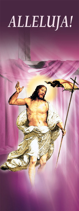 Baner na Wielkanoc "ALLELUJA!" 75x200cm