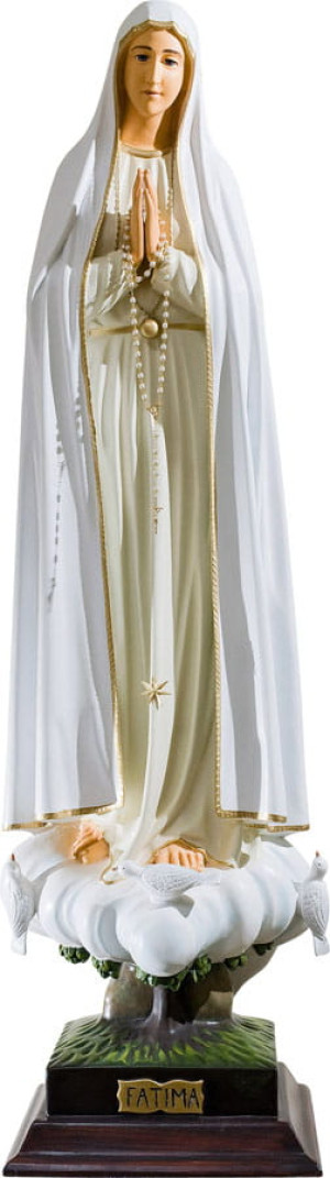 Figura - Matka Boża Fatimska (z gołąbkami) - 128 cm