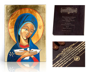 Ikona religijna Pneumatofora Matka Boża niosąca Ducha Świętego