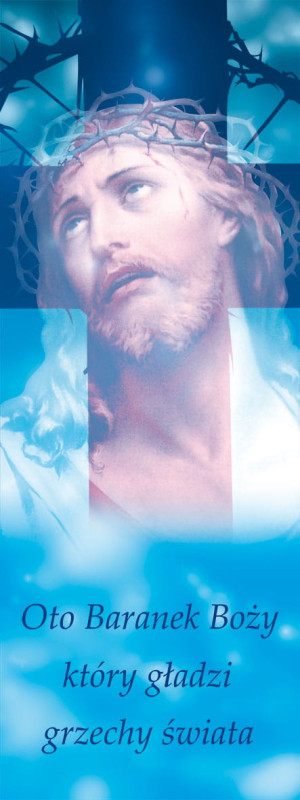 Baner na Wielki Post "Oto Baranek Boży, który.."