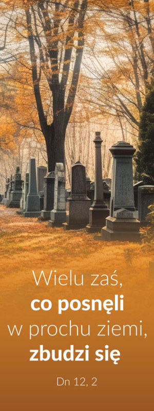 Baner religijny na Wszystkich Świętych 75x200 cm