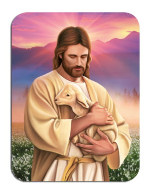 Magnesy religijne Jezus Dobry Pasterz - 10 sztuk