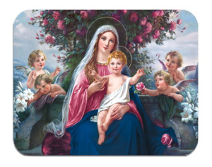 Magnesy religijne Matka Boża z Dzieciątkiem - 10 sztuk