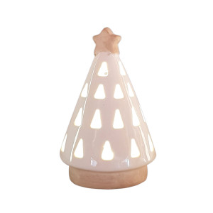 Choinka porcelanowa led biała