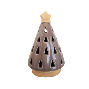 Choinka porcelanowa led szara