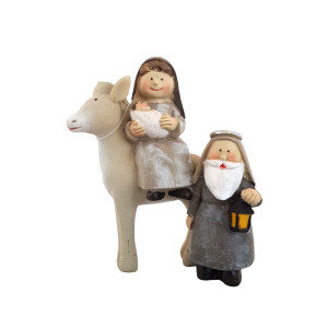 Figurka Świętej Rodziny z osiołkiem