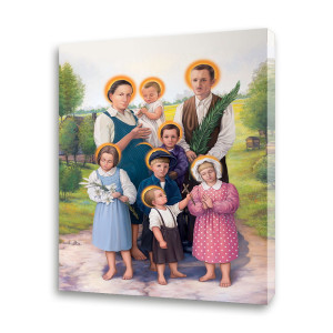Obraz religijny na płótnie Błogosławiona Rodzina Ulmów
