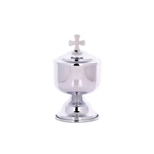 Vasculum mosiężne niklowane