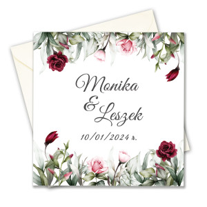 Zaproszenie na Ślub, personalizowane