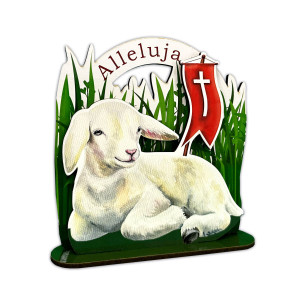 Baranek Wielkanocny - figurka - ozdoba wielkanocna