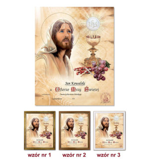 Pamiątka Pierwszej Komunii Świętej - Jezus Chrystus
