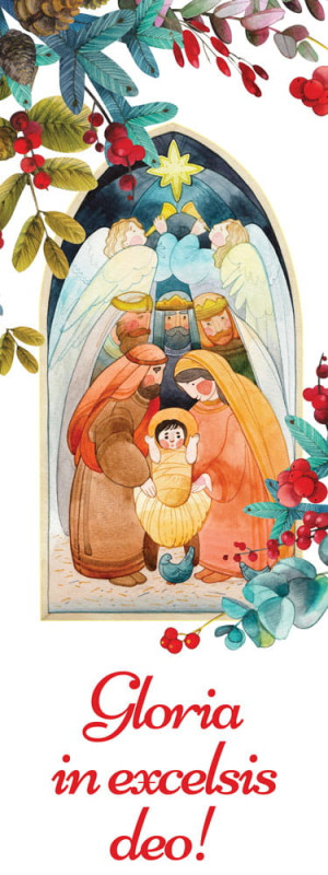 Baner religijny na Boże Narodzenie "Gloria in excelsis deo" 50x130 cm