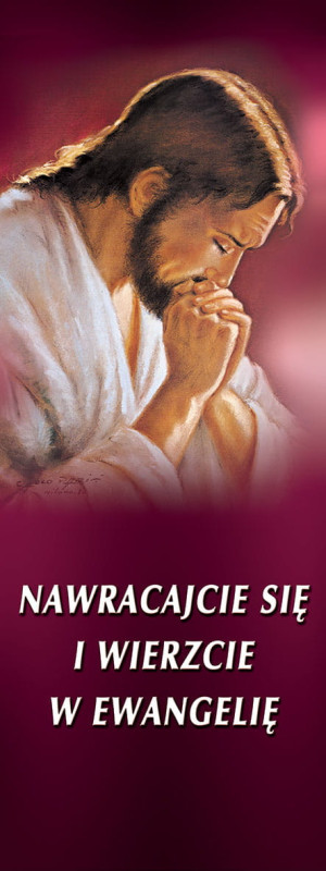 Baner na Wielki Post "Nawracajcie się i.." 50x130 cm