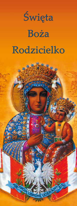 Baner religijny Matka Boża "Święta Boża Rodzicielko" 50x130 cm