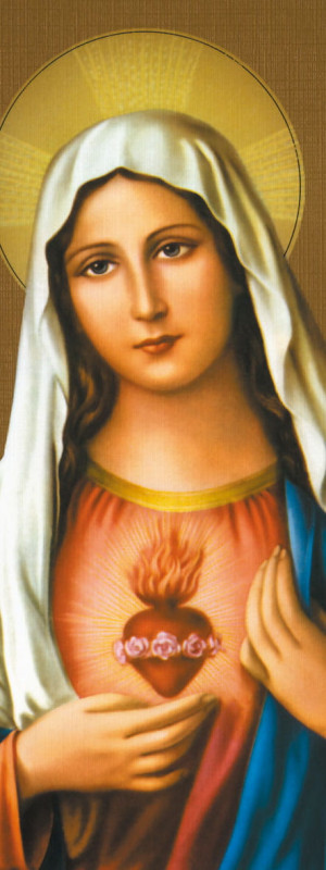 Baner Najświętsze Serce Maryi 50x130 cm