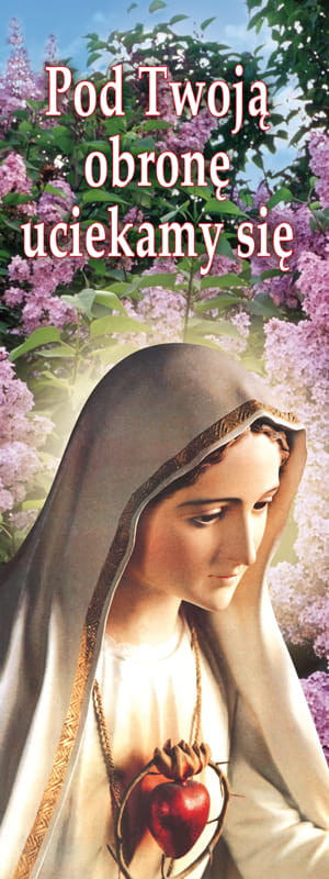 Baner religijny Matka Boża "Pod Twoją obronę" 50x130 cm